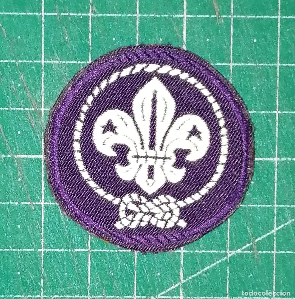 Coleccionismo: PARCHE. ESCUDO. INSIGNIA. TELA. FIELTRO. FLOR DE LIS MUNDIAL. SCOUTS. - A&ntilde;os 80. - 4 cm di&aacute;metro