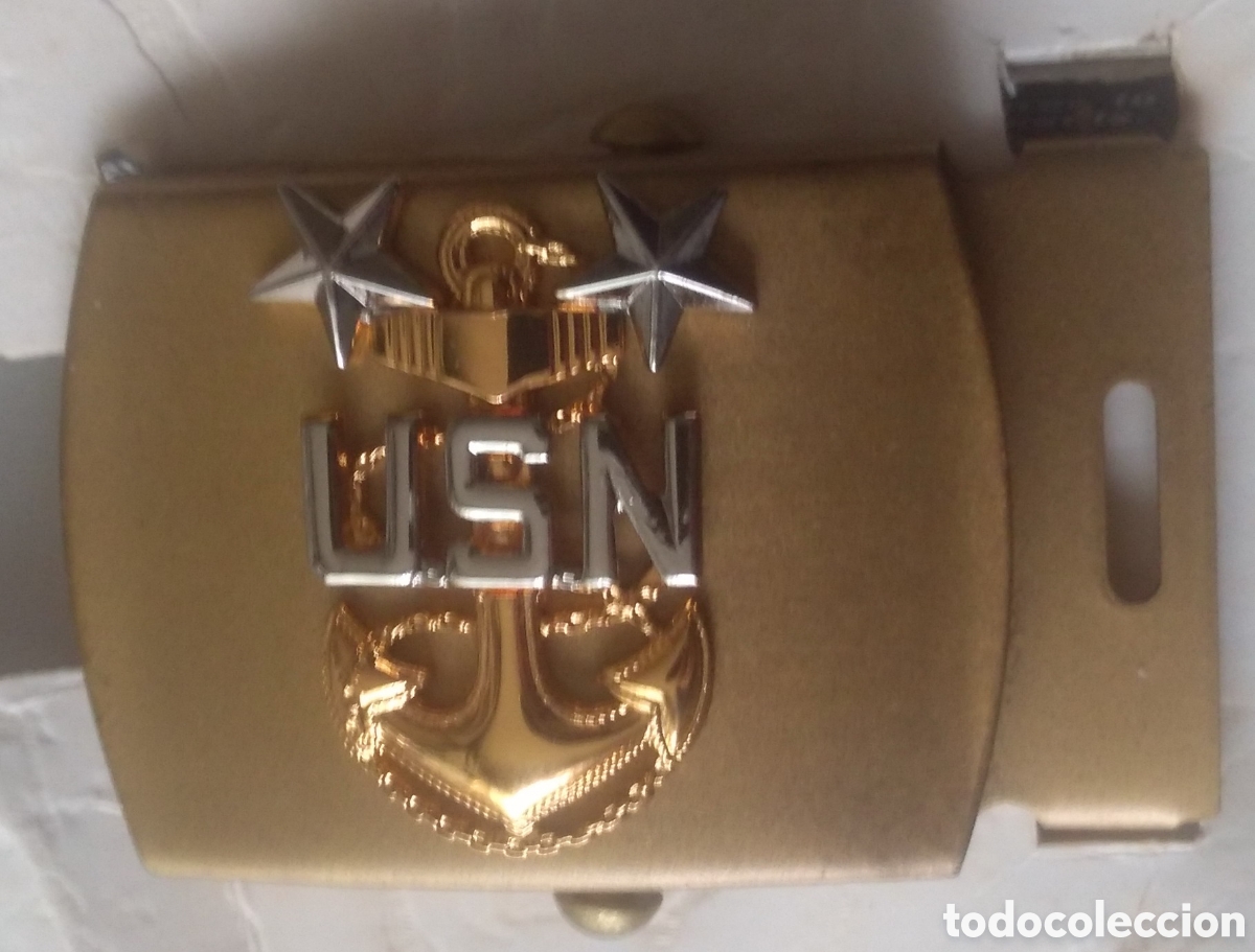 Coleccionismo: Hebilla cintur&oacute;n US Navy master Chief
