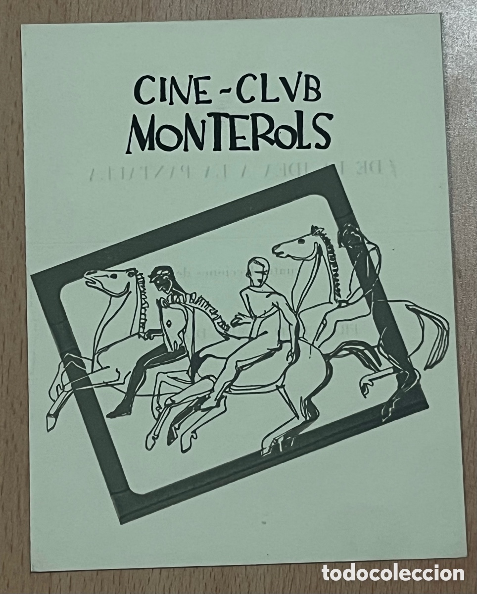 Coleccionismo: CINE MONTEROLS - CUATRO LECCIONES DE FRANCISCO PEREZ DOLZ, COLEGIO MAYOR MONTEROLS, 1954