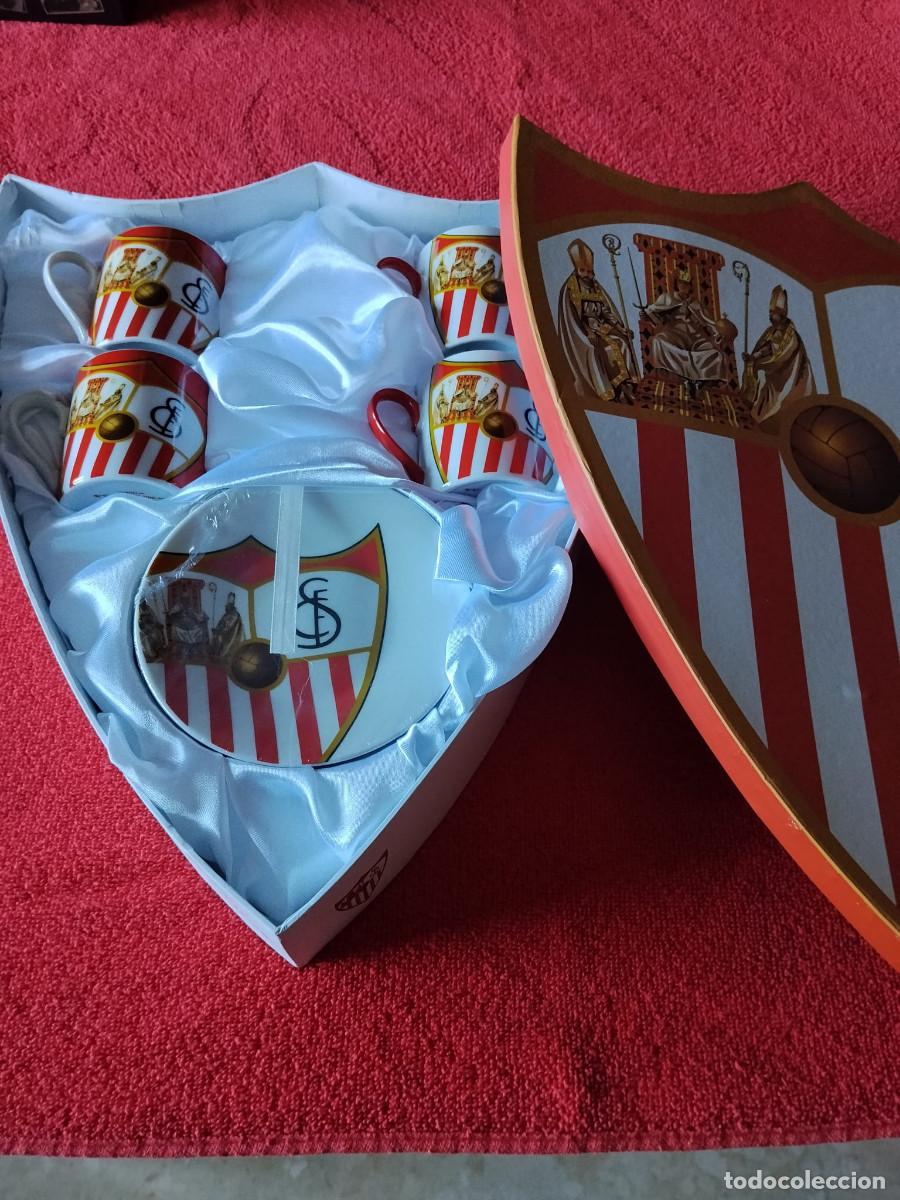 Coleccionismo: JUEGO TAZAS DE CAFE DEL SEVILLA FC