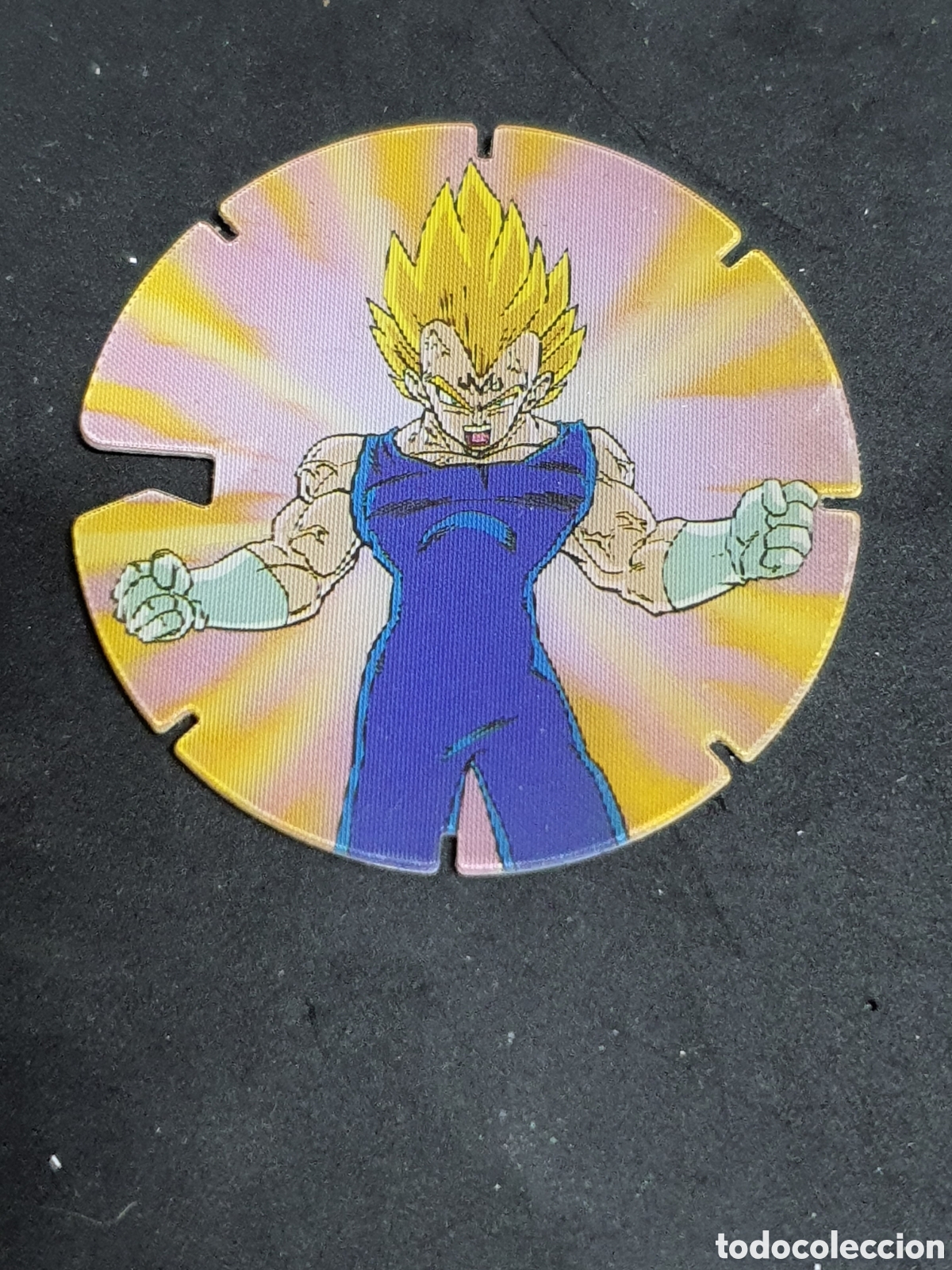 Coleccionismo: Drag&oacute;n ball Z Vegeta tazo volador lenticular 1989