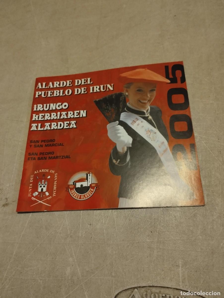 Coleccionismo: Programa de Fiestas San Marcial Irun Alarde Tradicional 2005