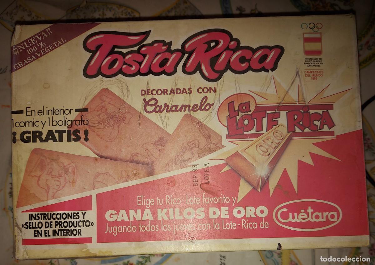 Coleccionismo: CAJA GALLETAS TOSTA RICA DE CUETARA, A&Ntilde;O 1992 , LA LOTE RICA
