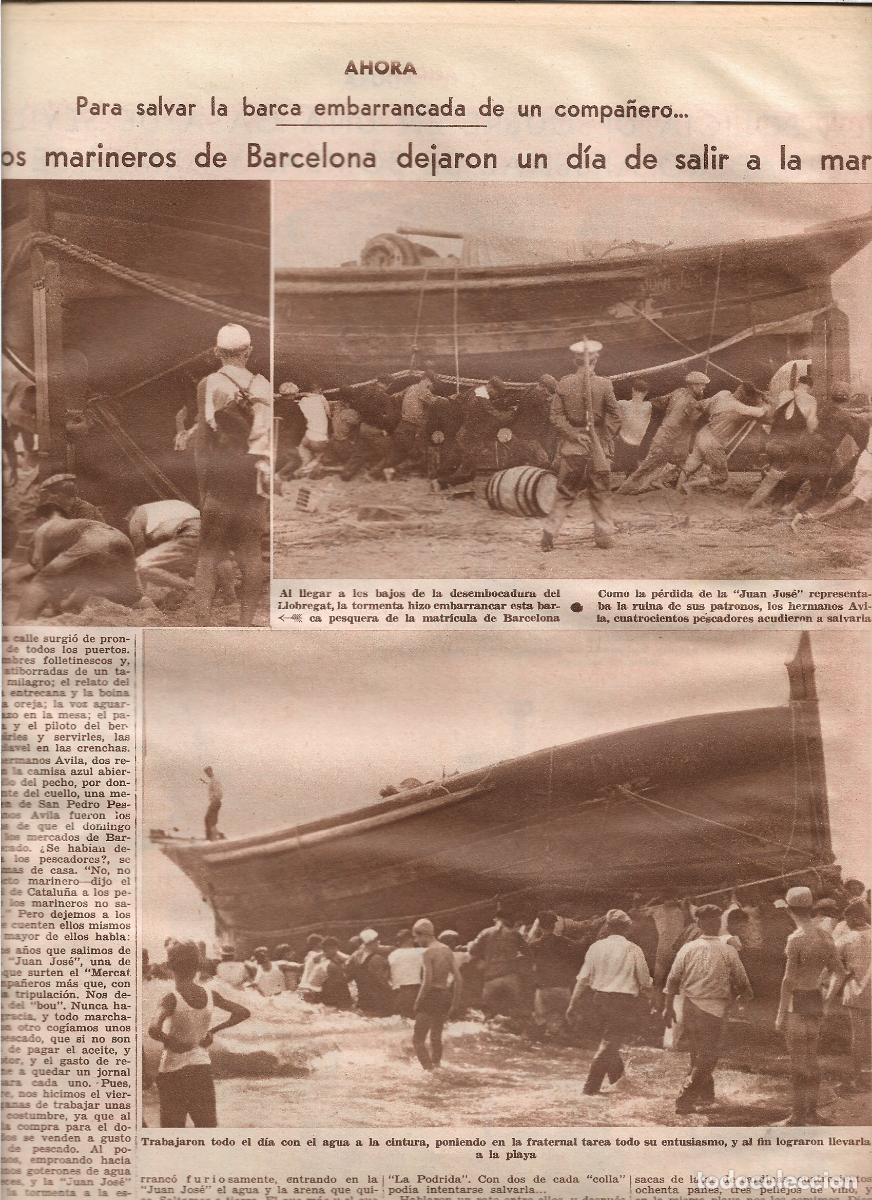 Coleccionismo: A&Ntilde;O 1933 PARA SALVAR LA BARCA JUAN JOSE EMBARRANCADA LOS MARINEROS DE BCNA NO SALEN A PESCAR