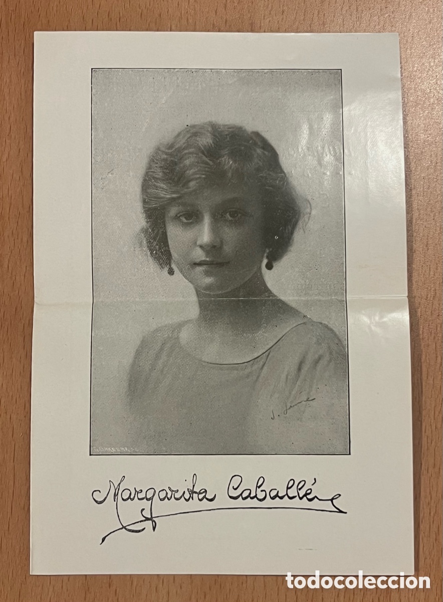 Coleccionismo: LLIGA COMERCIAL, INDUSTRIAL I AGRICOLA,CAPELLADES - CONCERT, MARGARIDA CABALL&Eacute; - SETEMBRE 1926