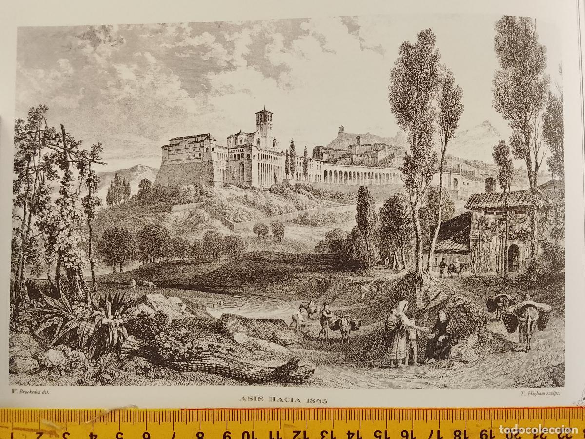 Coleccionismo: IMAGEN PARA ENMARCAR DE GRABADO O LITOGRAFIA DE LA EPOCA - ASIS CIRCA A&Ntilde;O 1845