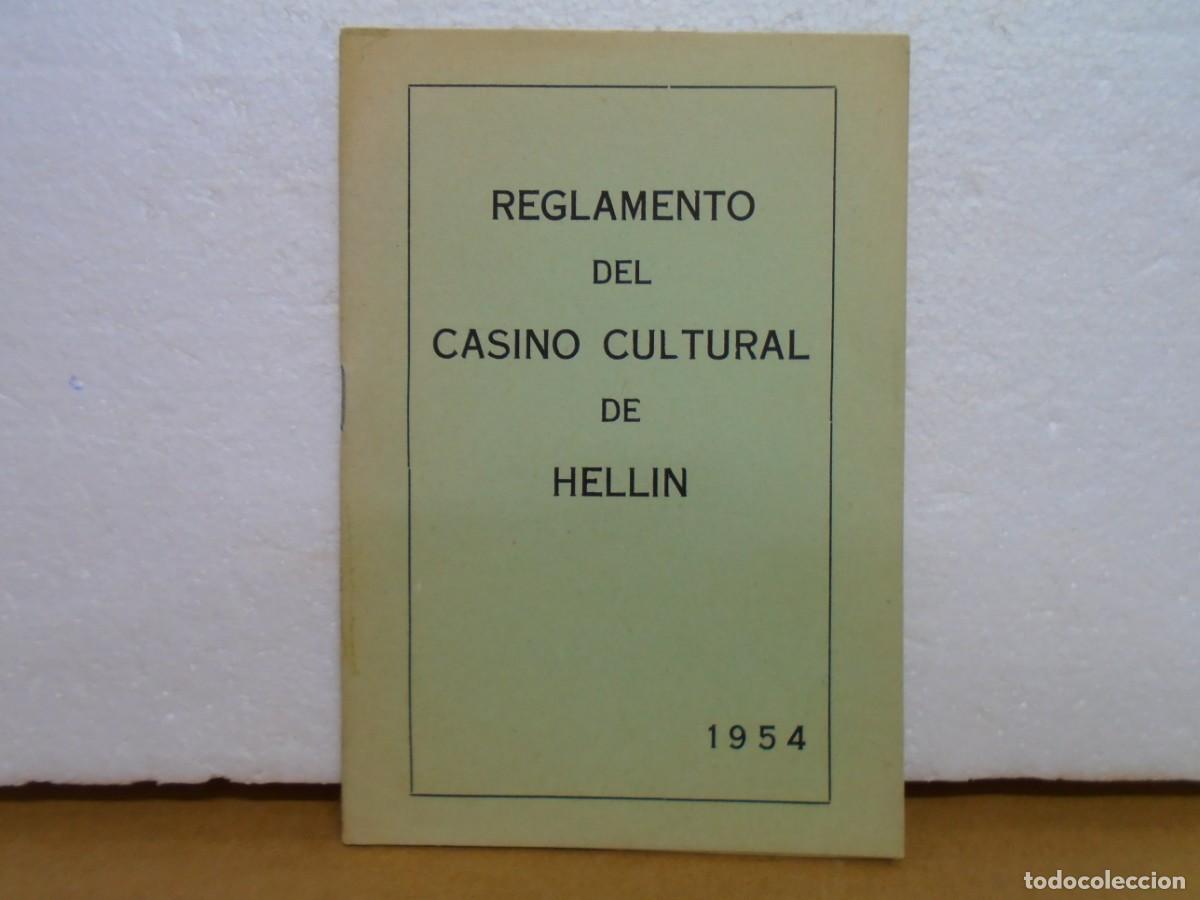 Collectionnisme: REGLAMENTO DEL CASINO CULTURAL DE HELLIN(ALBACETE) 1954.