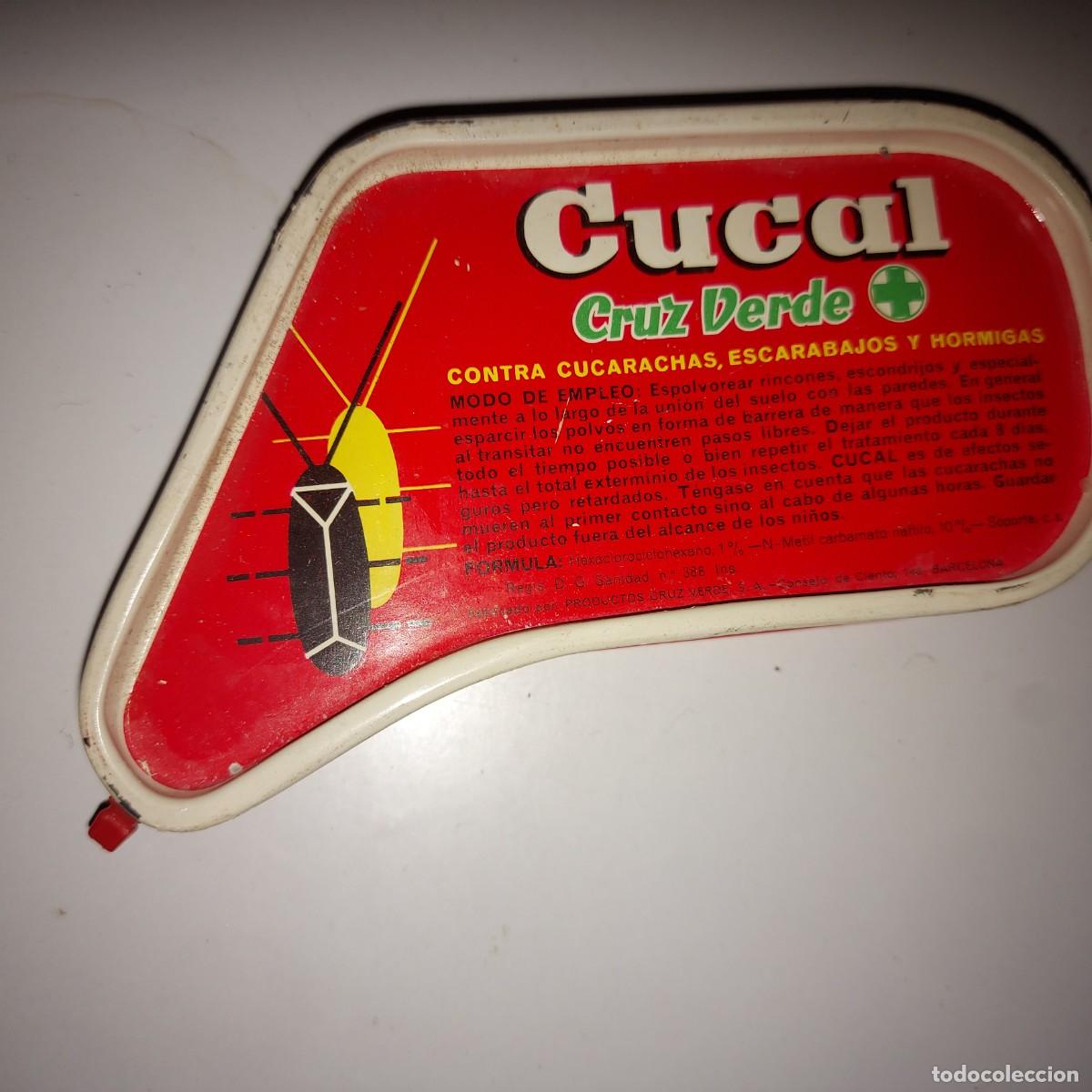 Coleccionismo: ANTIGUA CAJA ENVASE INSECTICIDA CUCAL CUCARACHAS CRUZ VERDE