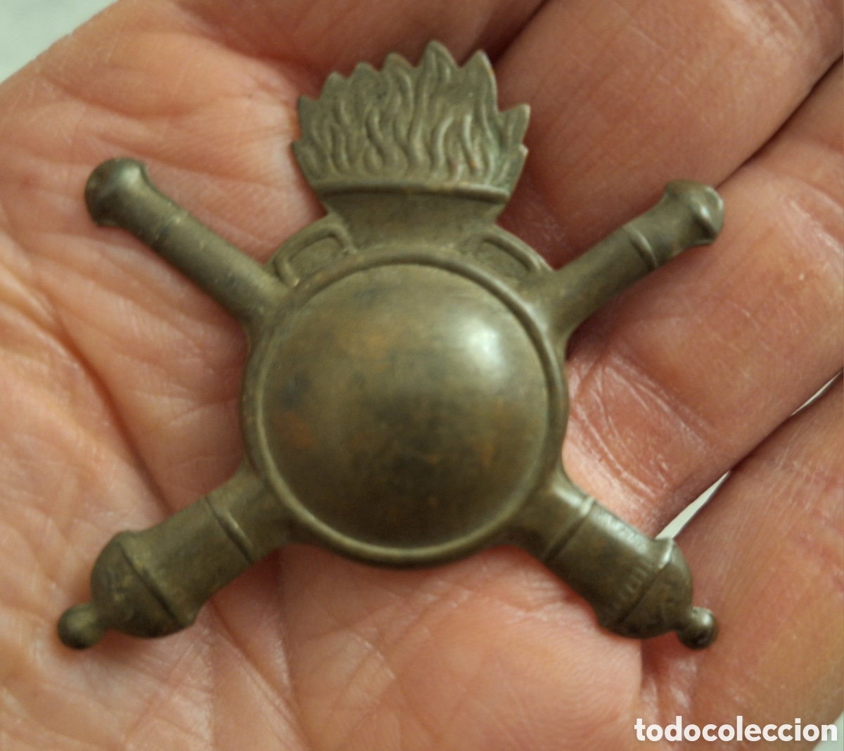 Coleccionismo: Antigua insignia arrilleria ejercito uruguayo 1900