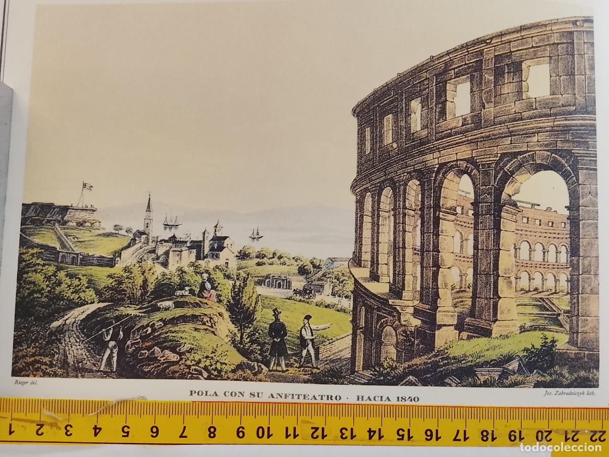 Coleccionismo: IMAGEN PARA ENMARCAR DE GRABADO O LITOGRAFIA DE LA EPOCA - ANFITEATRO POLA CIRCA A&Ntilde;O 1840