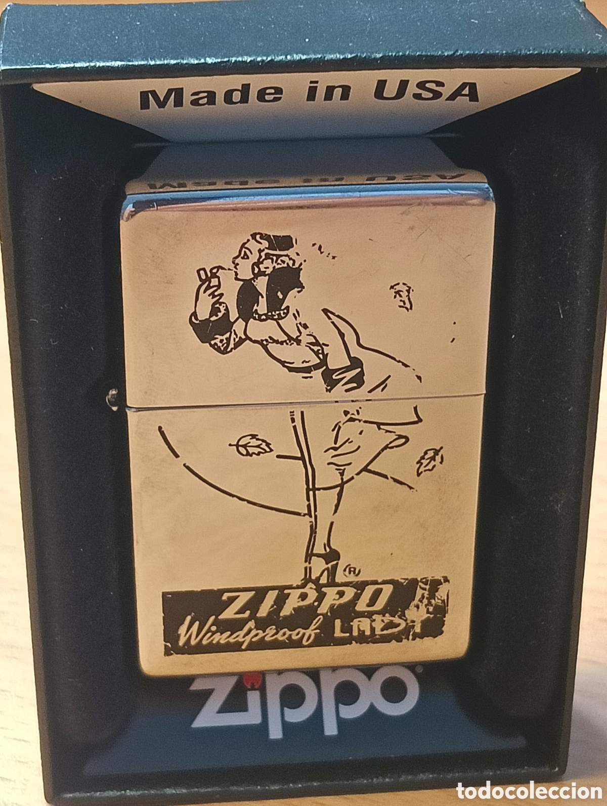 Coleccionismo: Zippo vintage Windproof lady. Edici&oacute;n limitada