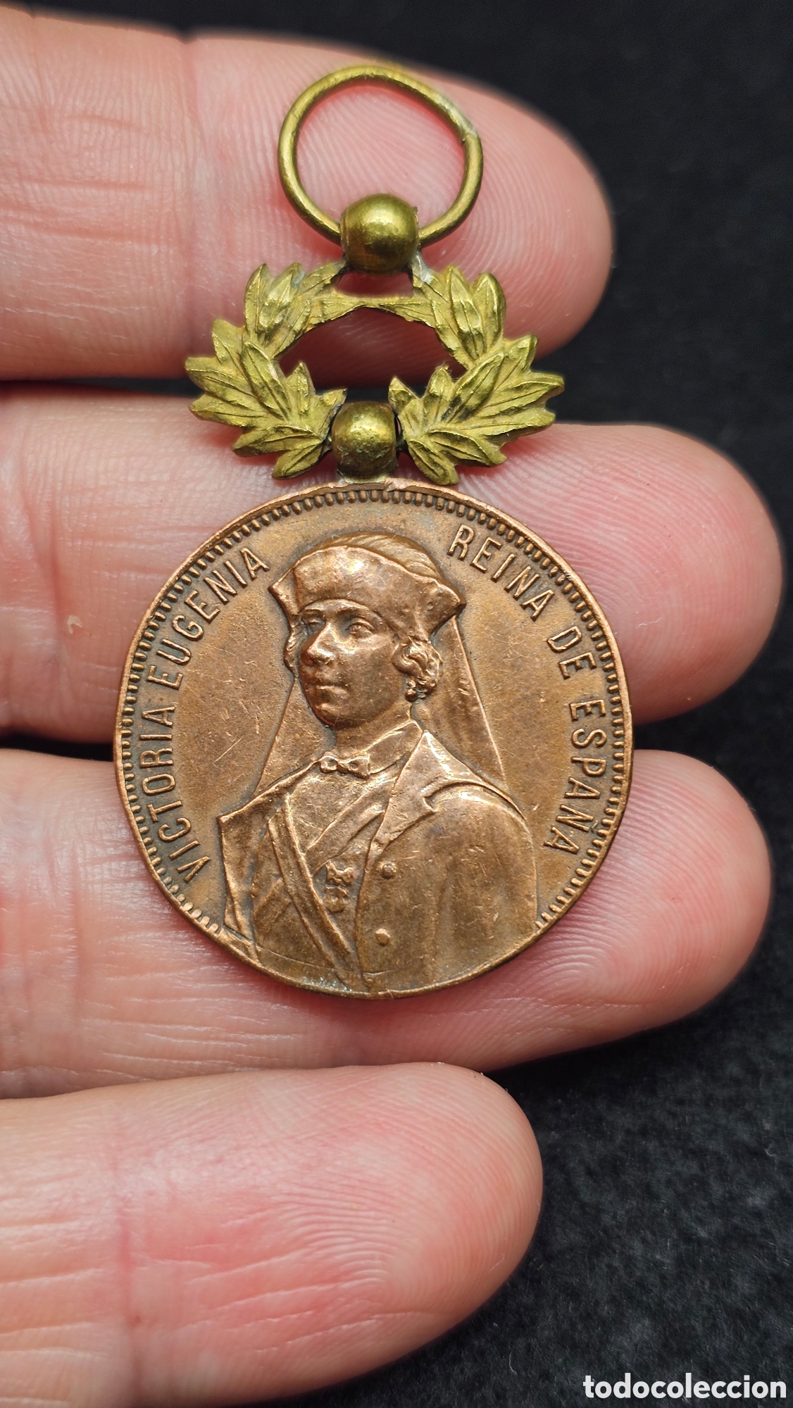 Coleccionismo: Medalla 1923. Cruz Roja Espa&ntilde;ola. Victoria Eugenia, reina de Espa&ntilde;a.