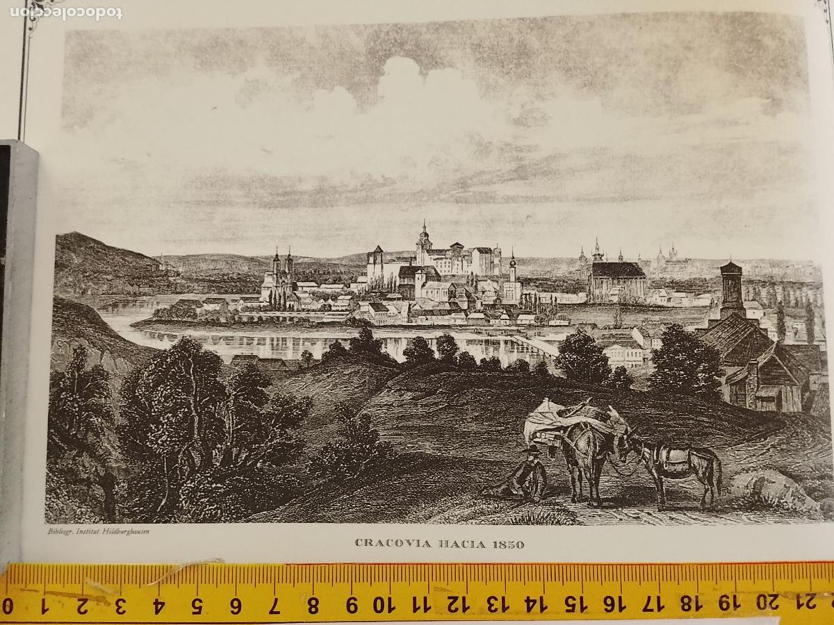 Coleccionismo: IMAGEN PARA ENMARCAR DE GRABADO O LITOGRAFIA DE LA EPOCA - CRACOVIA CIRCA A&Ntilde;O 1850