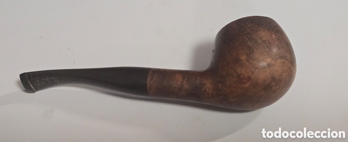 Coleccionismo: Pipa vintage OLD FASHION de madera de brezo &ndash; boquilla curva