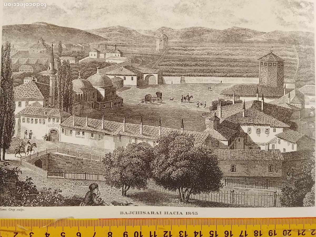 Coleccionismo: IMAGEN PARA ENMARCAR DE GRABADO O LITOGRAFIA DE LA EPOCA - BAJCHISARAI CIRCA A&Ntilde;O 1845