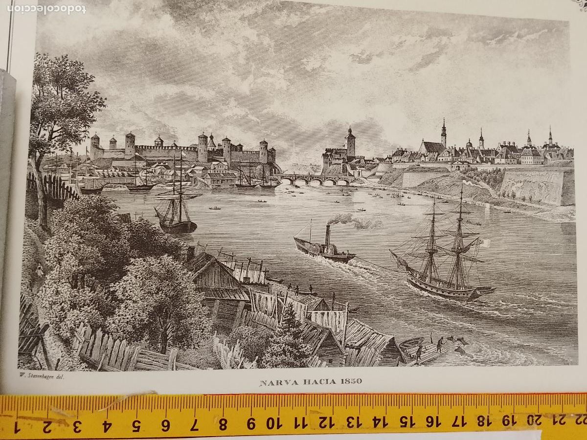Coleccionismo: IMAGEN PARA ENMARCAR DE GRABADO O LITOGRAFIA DE LA EPOCA - NARVA CIRCA A&Ntilde;O 1850