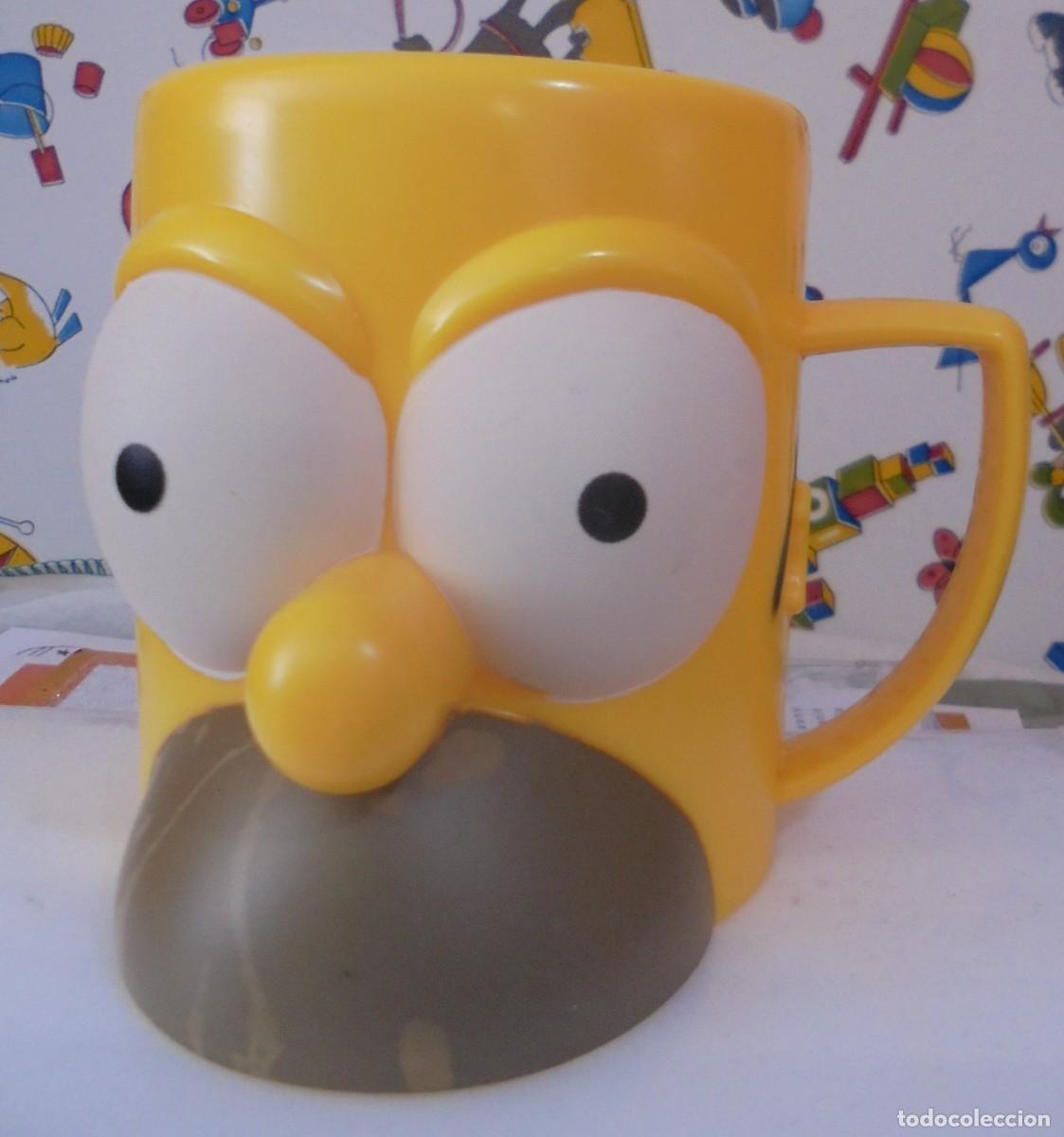 Coleccionismo: TAZA HOMER SIMPSON. PL&Aacute;STICO, HELADOS FRIGO