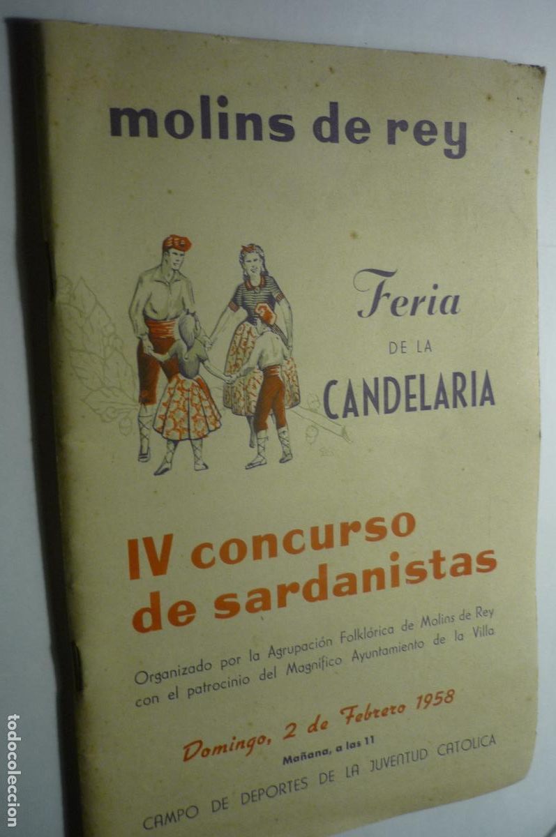 Coleccionismo: programa molins de rey .-feria candelaria.-iv concurso sardanas,.64 pag articulos publicidad cm