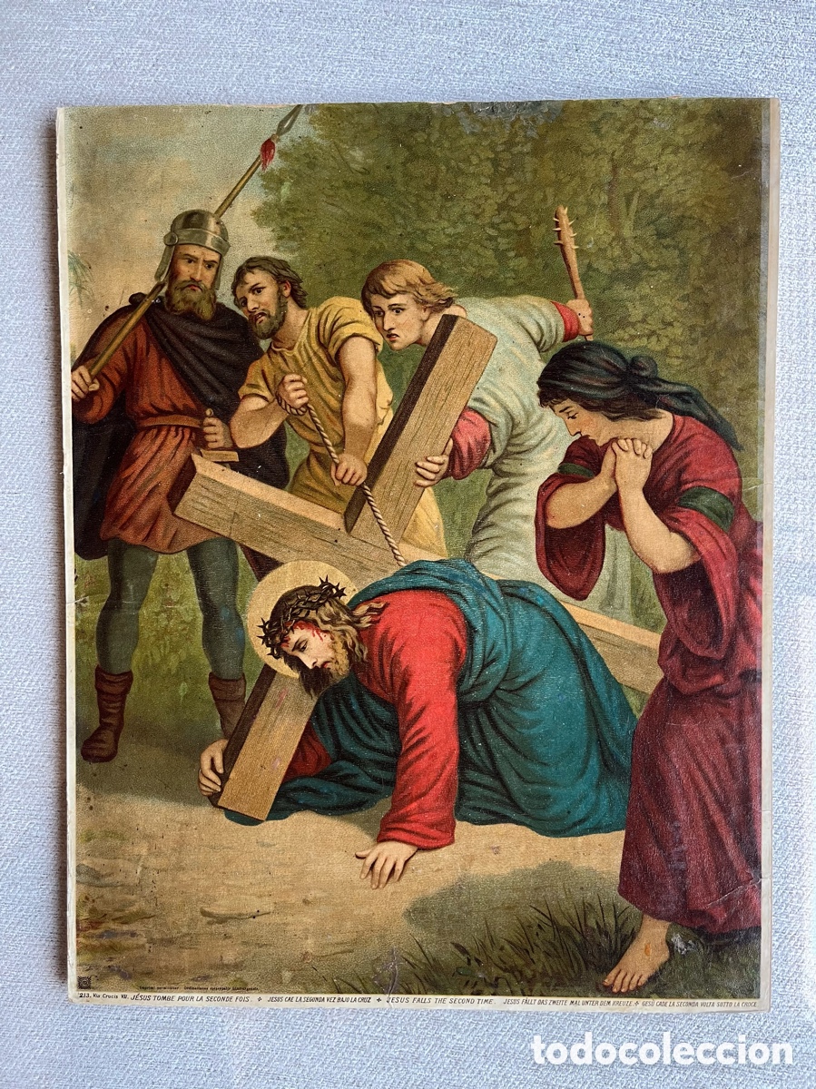 Coleccionismo: L&aacute;minas antiguas V&iacute;a Crucis