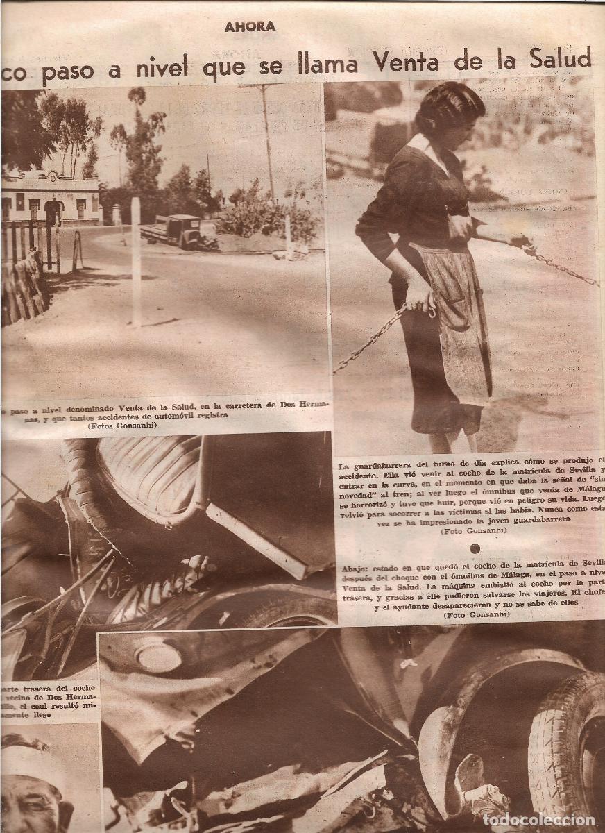 Coleccionismo: A&Ntilde;O 1933 VENTA DE LA SALUD TRAGICO PASO A NIVEL CARRETERA DE DOS HERMANAS SEVILLA ACCIDENTE AUTOBUS