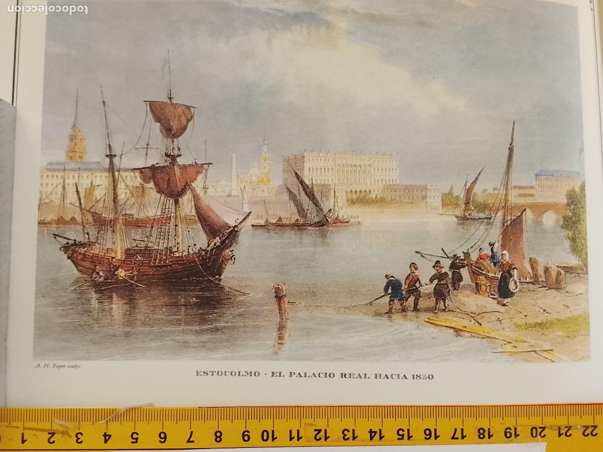 Coleccionismo: IMAGEN PARA ENMARCAR DE GRABADO O LITOGRAFIA DE LA EPOCA - ESTOCOLMO CIRCA A&Ntilde;O 1850