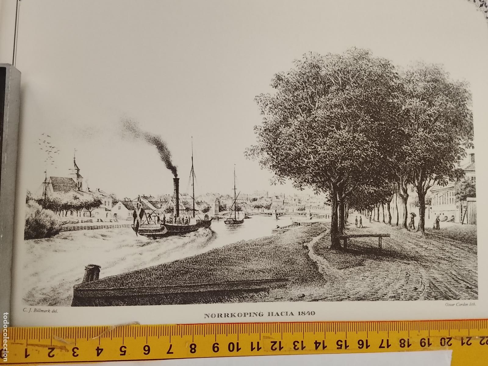 Coleccionismo: IMAGEN PARA ENMARCAR DE GRABADO O LITOGRAFIA DE LA EPOCA - NORRKOPING CIRCA A&Ntilde;O 1840