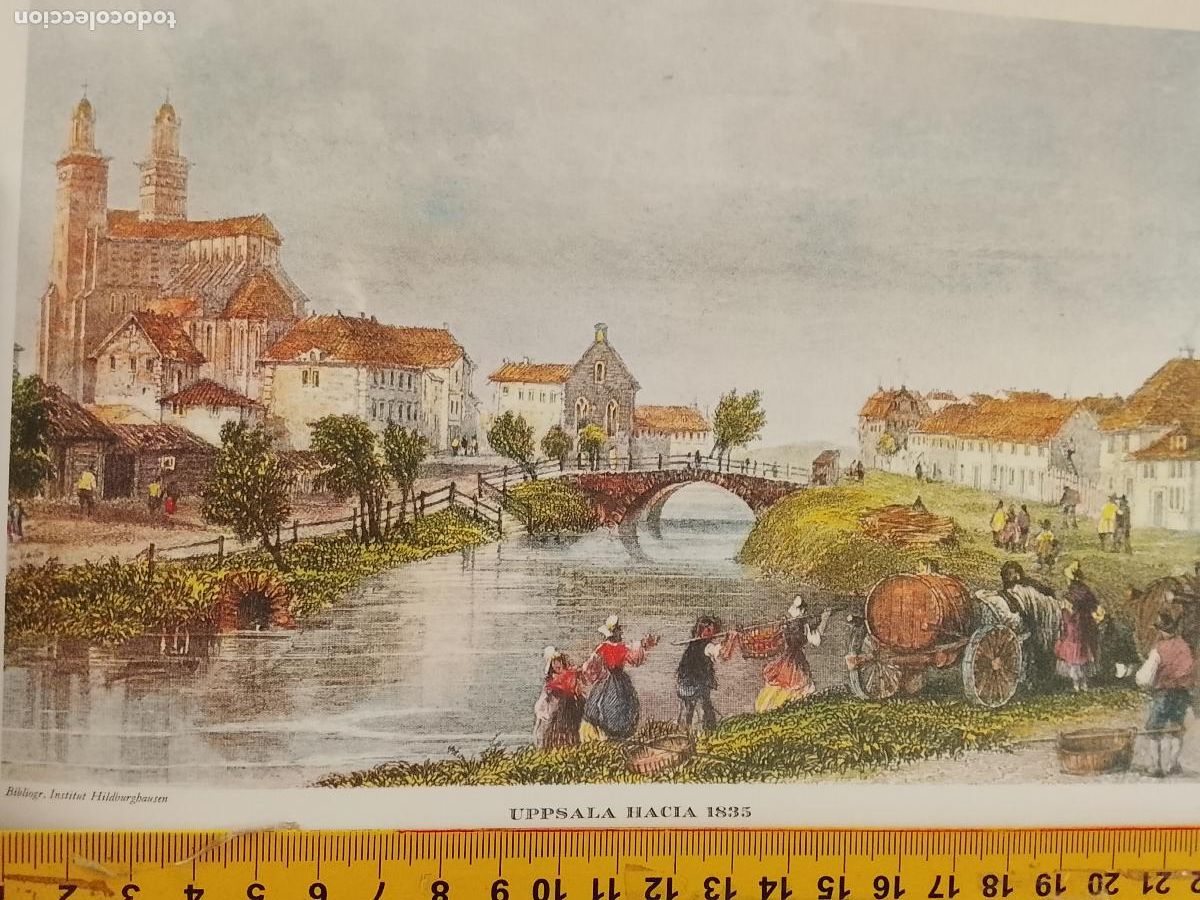 Coleccionismo: IMAGEN PARA ENMARCAR DE GRABADO O LITOGRAFIA DE LA EPOCA - UPPSLA CIRCA A&Ntilde;O 1835