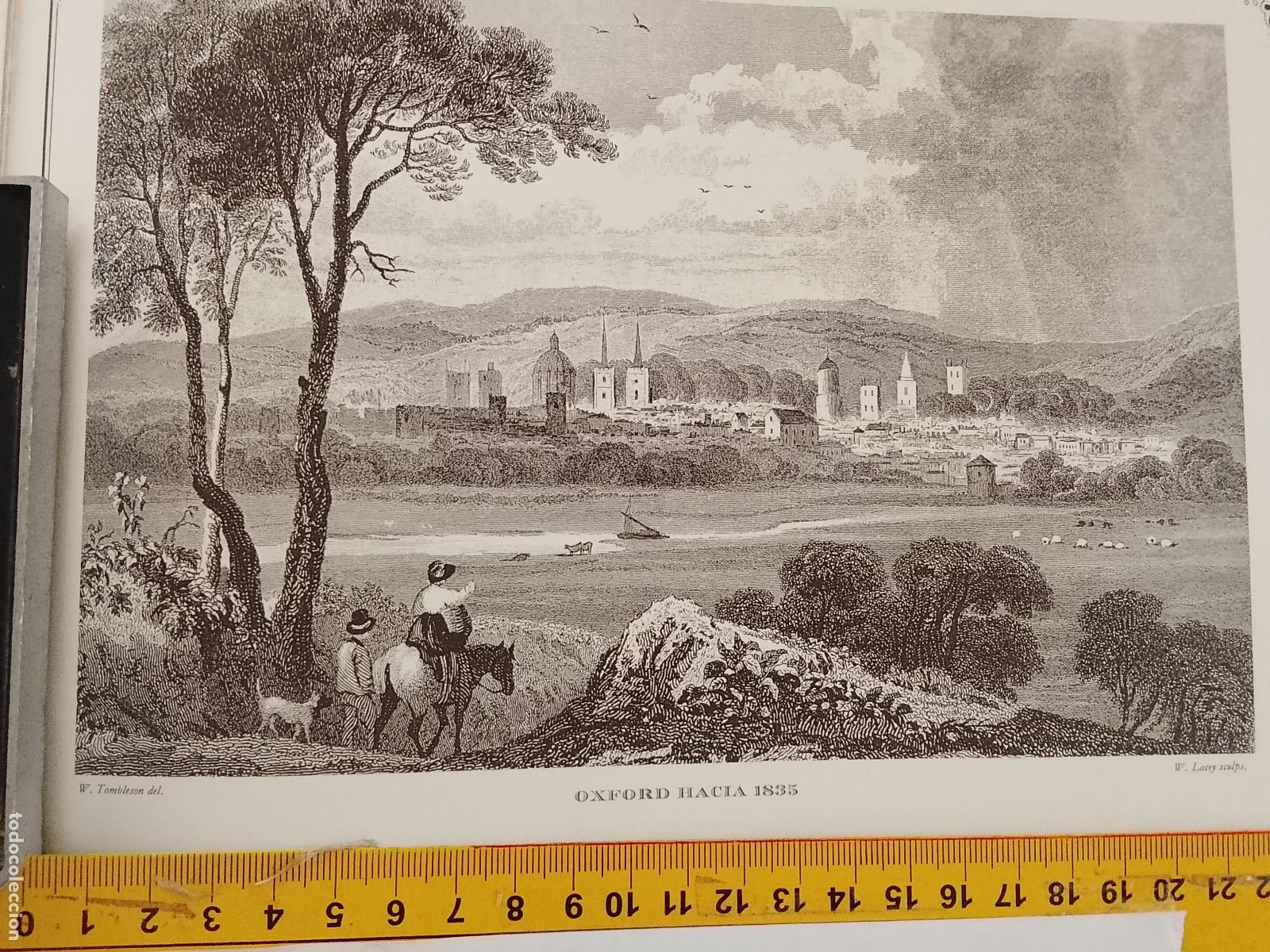 Coleccionismo: IMAGEN PARA ENMARCAR DE GRABADO O LITOGRAFIA DE LA EPOCA - OXFORD A&Ntilde;O 1835