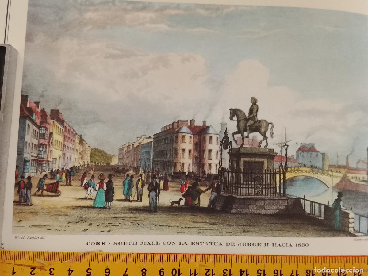 Coleccionismo: IMAGEN PARA ENMARCAR DE GRABADO O LITOGRAFIA DE LA EPOCA - CORK SOUTH MALI JORGE II CIRCA A&Ntilde;O 1830