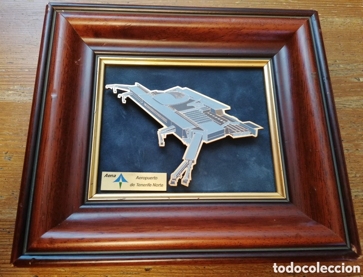 Coleccionismo: Antiguo cuadro del Aeropuerto de Tenerife Norte. (Los Rodeos) - Aena