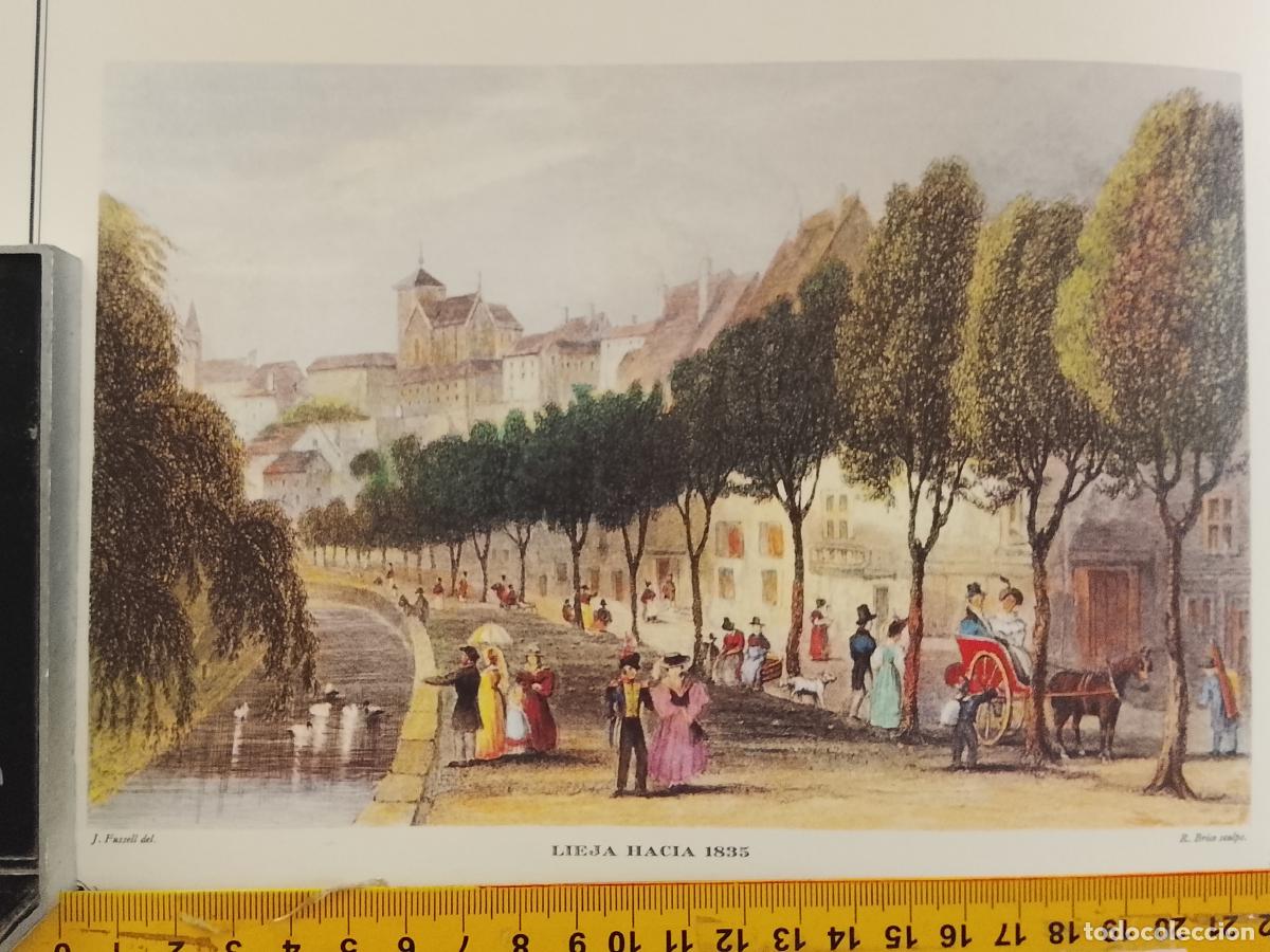 Coleccionismo: IMAGEN PARA ENMARCAR DE GRABADO O LITOGRAFIA DE LA EPOCA - LIEJA CIRCA A&Ntilde;O 1835