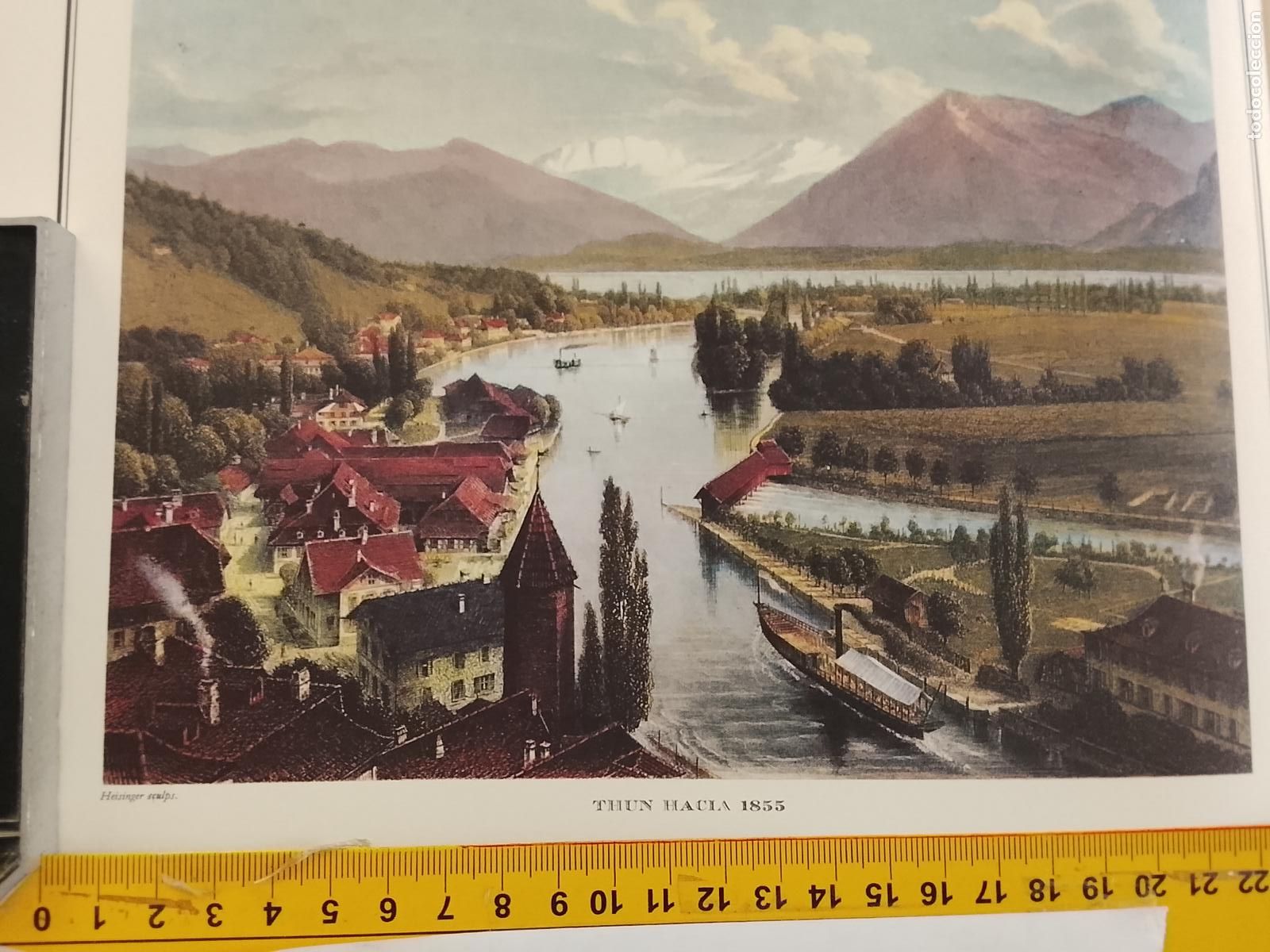 Coleccionismo: IMAGEN PARA ENMARCAR DE GRABADO O LITOGRAFIA DE LA EPOCA - THUN A&Ntilde;O 1855