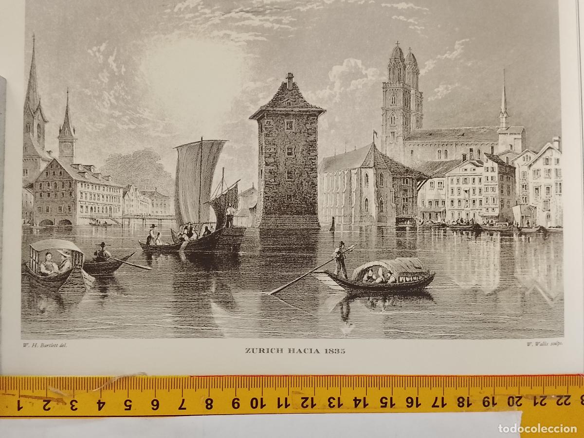 Coleccionismo: IMAGEN PARA ENMARCAR DE GRABADO O LITOGRAFIA DE LA EPOCA - SURICH CIRCA A&Ntilde;O 1835