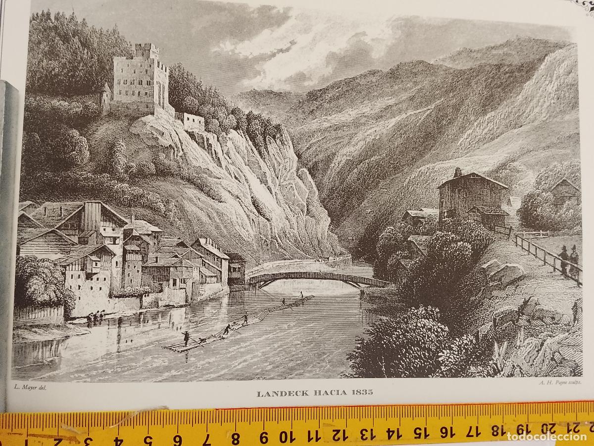 Coleccionismo: IMAGEN PARA ENMARCAR DE GRABADO O LITOGRAFIA DE LA EPOCA - LANDECK CIRCA A&Ntilde;O 1835
