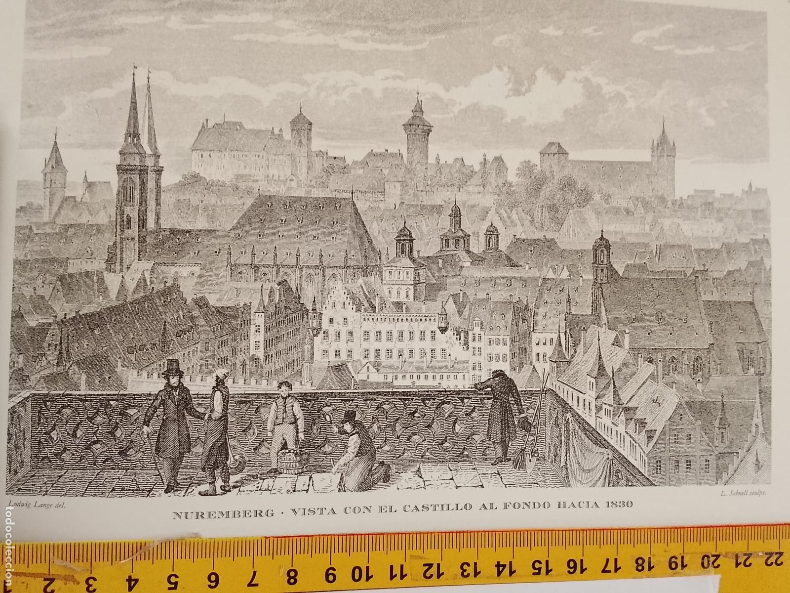 Coleccionismo: IMAGEN PARA ENMARCAR DE GRABADO O LITOGRAFIA DE LA EPOCA - NUMEMBERG CASTILLO CIRCA A&Ntilde;O 1830