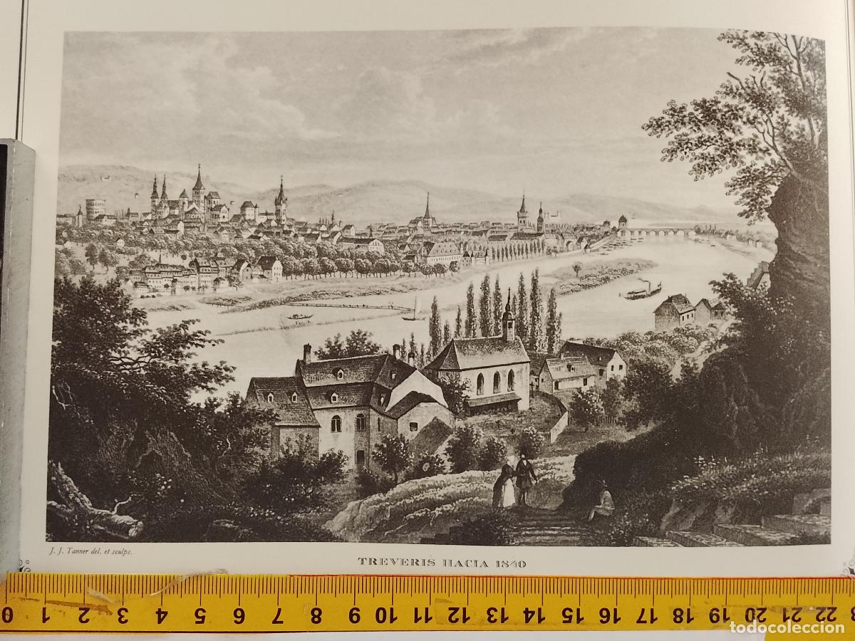 Coleccionismo: IMAGEN PARA ENMARCAR DE GRABADO O LITOGRAFIA DE LA EPOCA - TREVERIS CIRCA A&Ntilde;O 1840