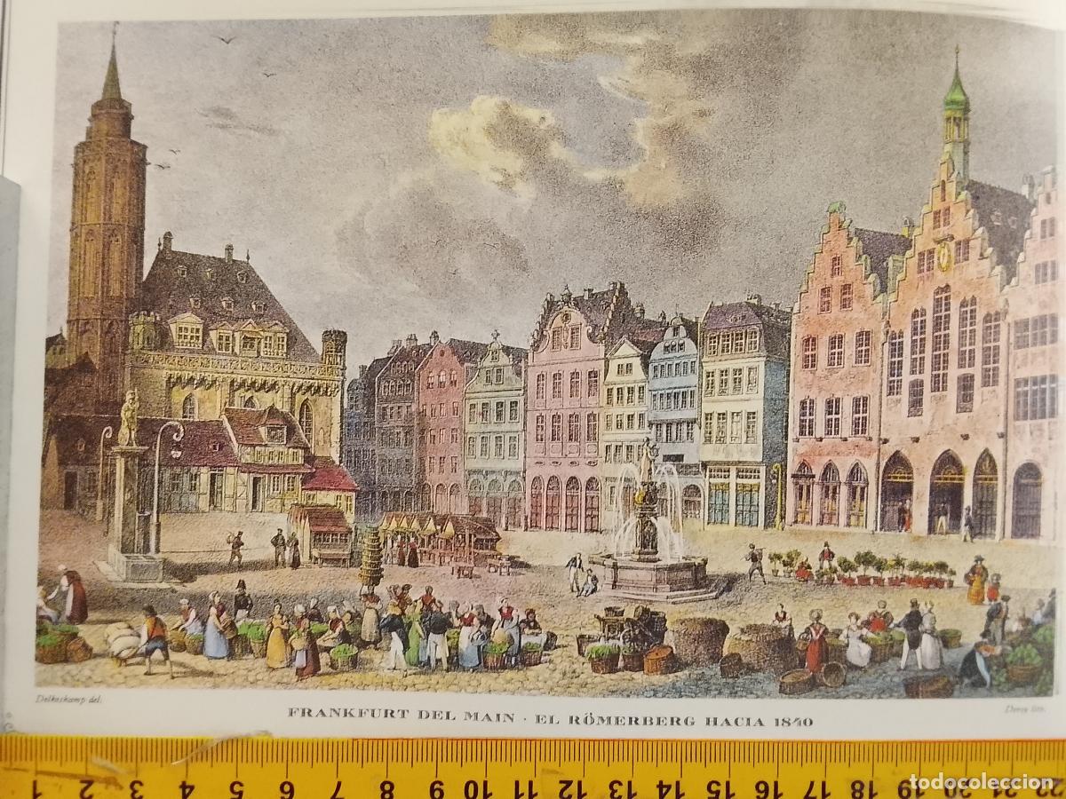 Coleccionismo: IMAGEN PARA ENMARCAR DE GRABADO O LITOGRAFIA DE LA EPOCA - FRANKFURT DEL MAIN CIRCA A&Ntilde;O 1840