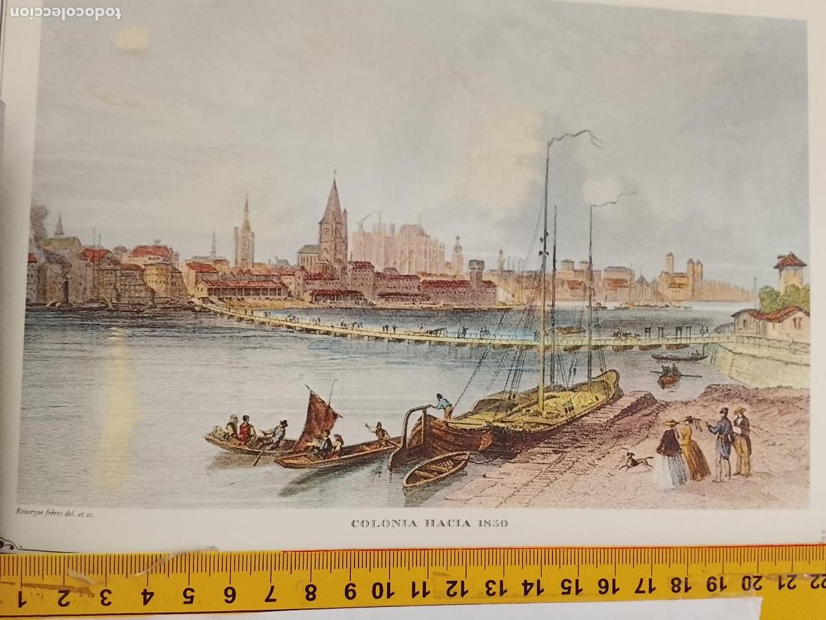Coleccionismo: IMAGEN PARA ENMARCAR DE GRABADO O LITOGRAFIA DE LA EPOCA - COLONIA CIRCA A&Ntilde;O 1850
