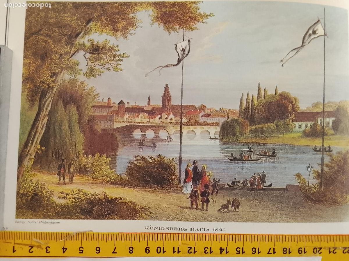 Coleccionismo: IMAGEN PARA ENMARCAR DE GRABADO O LITOGRAFIA DE LA EPOCA - KONIGSBERG CIRCA A&Ntilde;O 1845