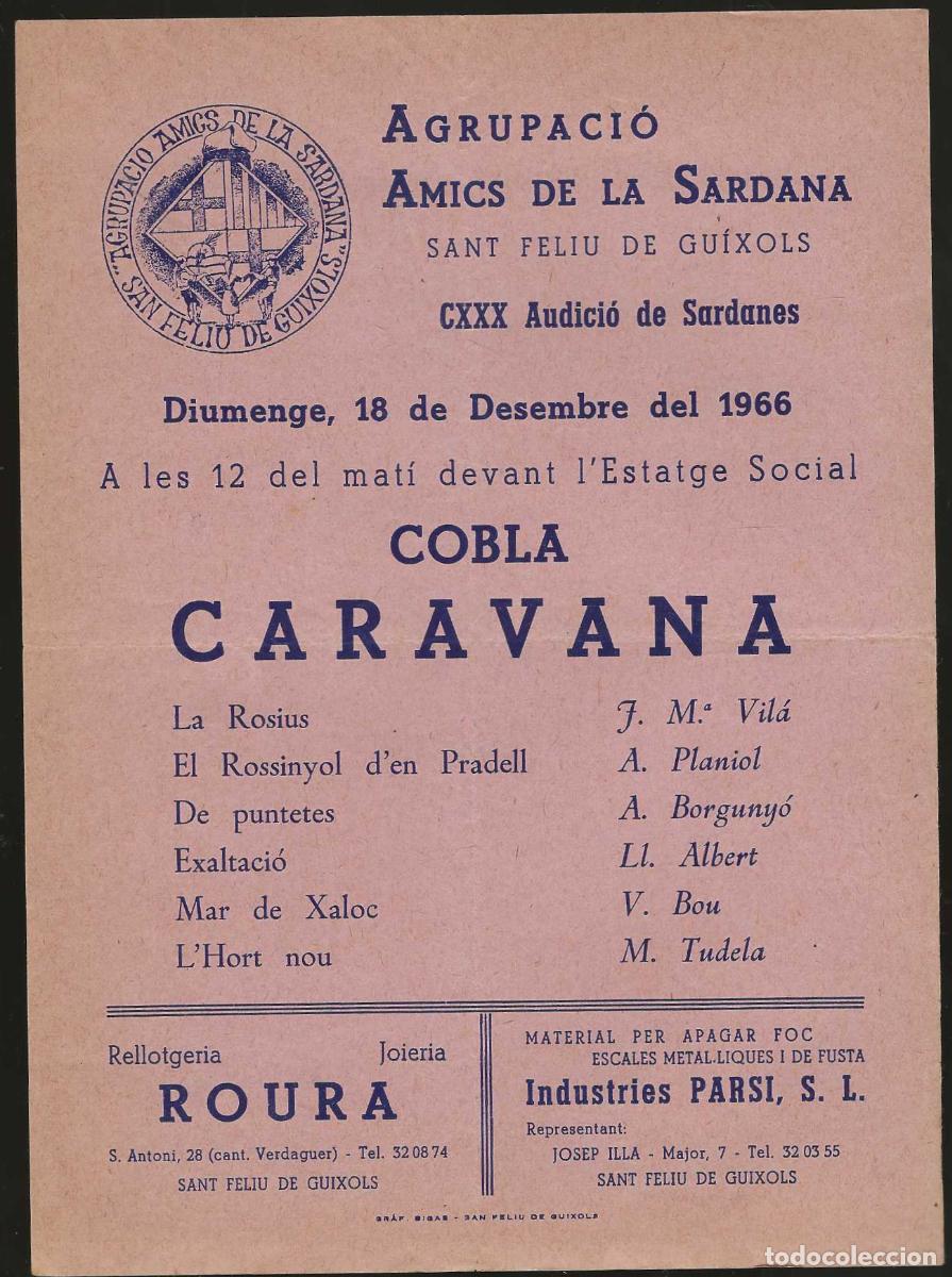 Coleccionismo: AGRUPACI&Oacute; AMICS DE LA SARDANA -- SANT FELIU DE GU&Iacute;XOLS
