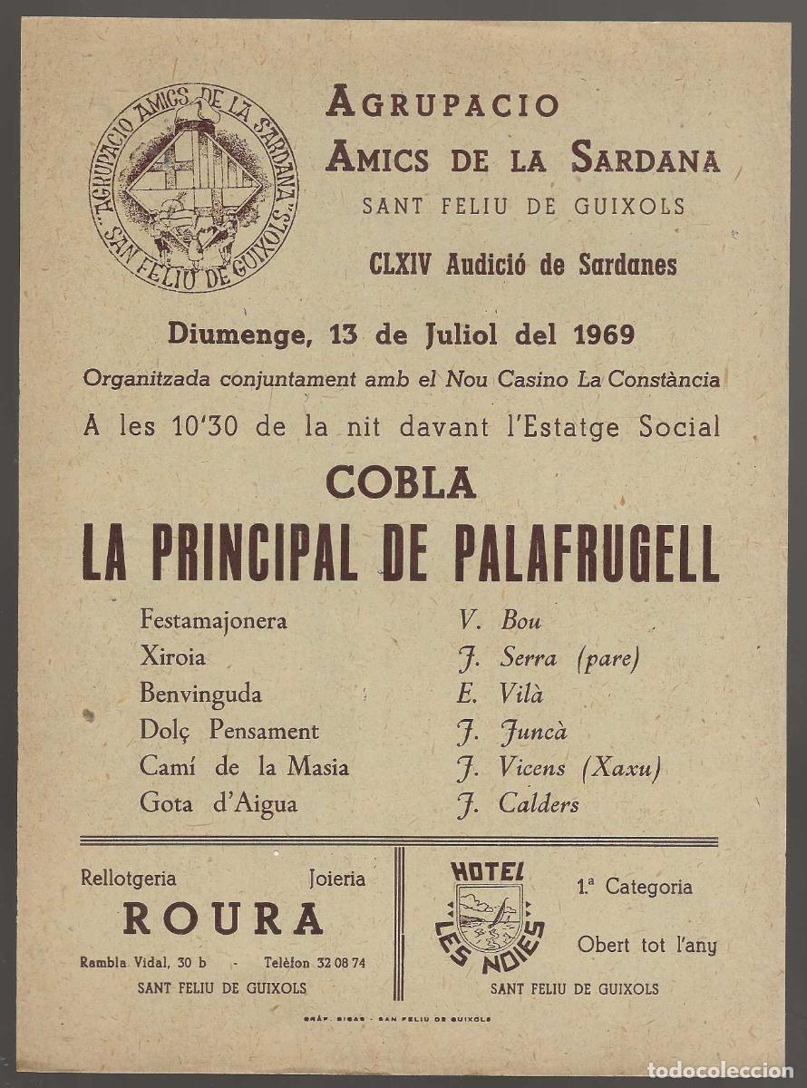 Coleccionismo: AGRUPACI&Oacute; AMICS DE LA SARDANA -- SANT FELIU DE GU&Iacute;XOLS