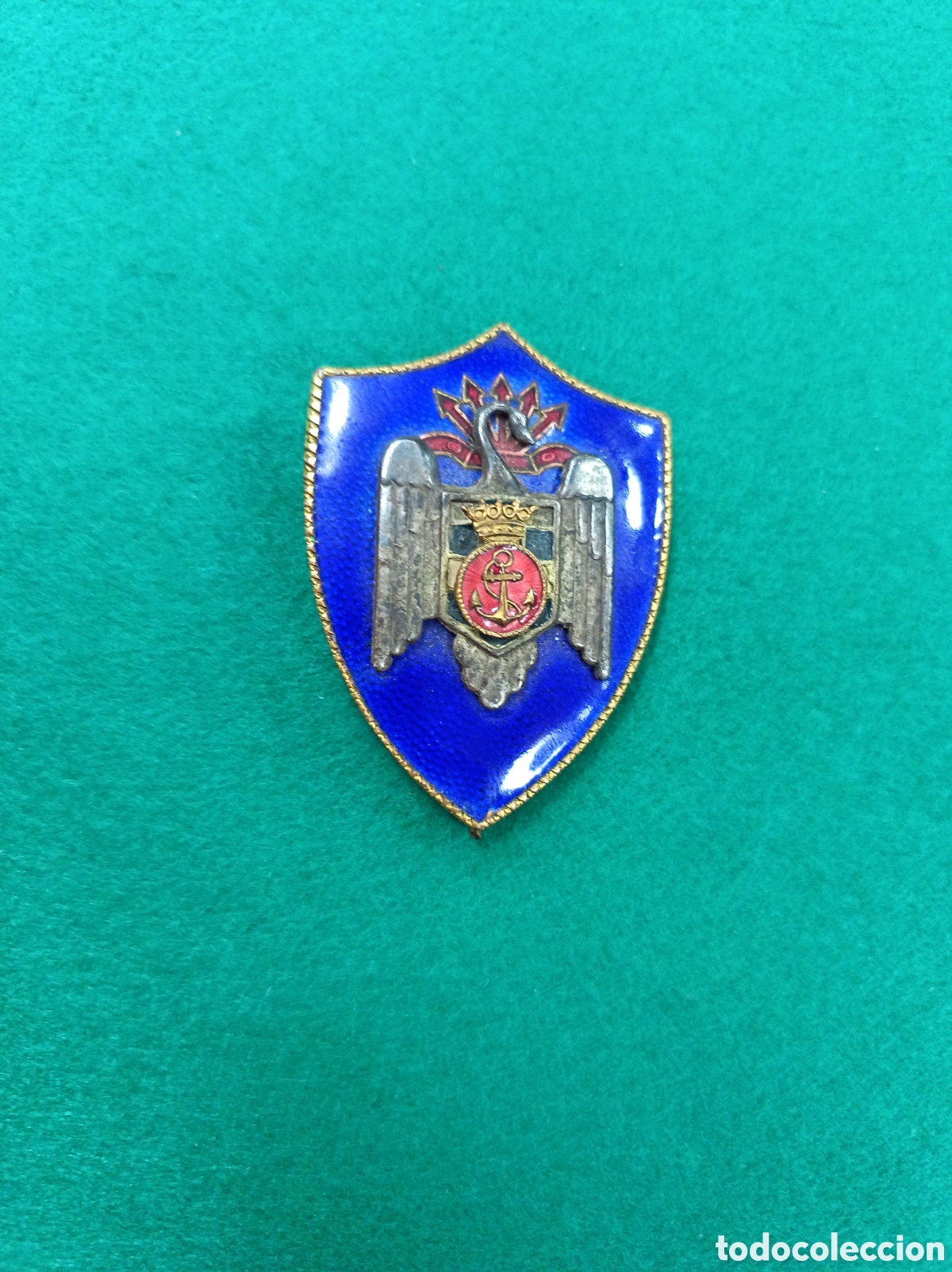 Coleccionismo: Insignia esmaltada milicias navales universitarios MNU