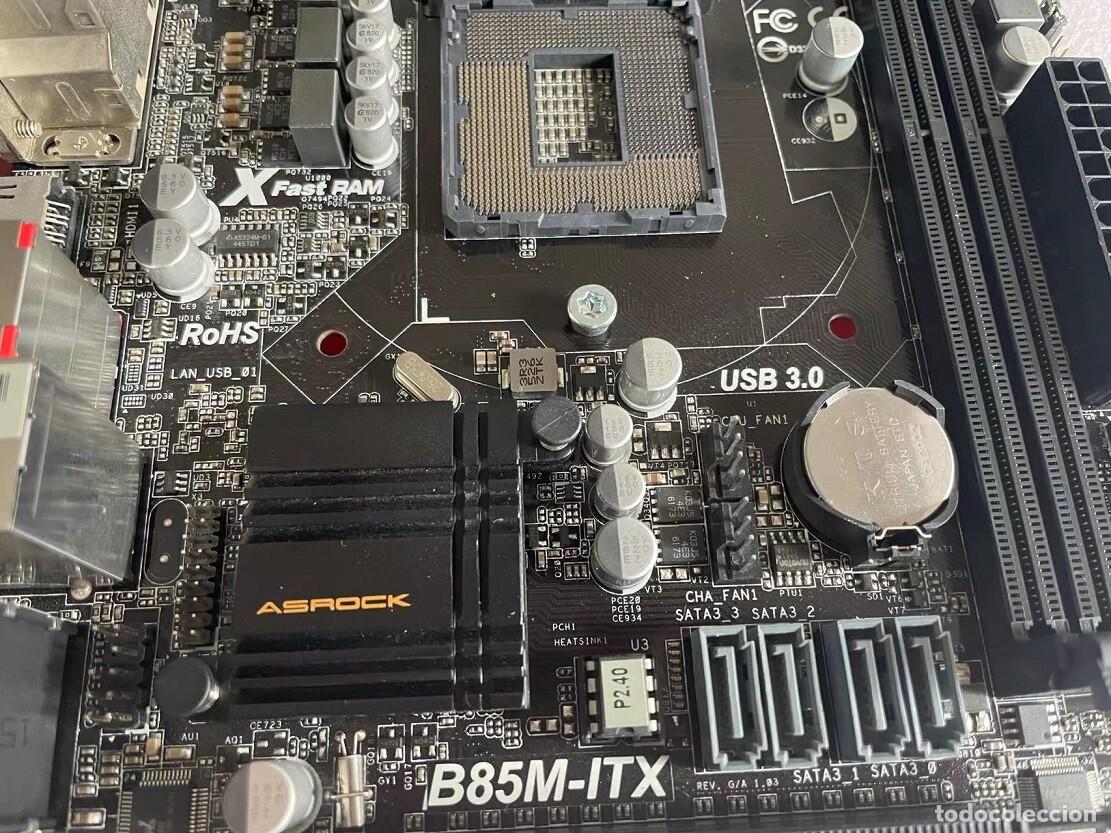 Coleccionismo: ASRock B85M-ITX Intel B85 LGA 1150 Mini-ITX 17x17 cm para piezas