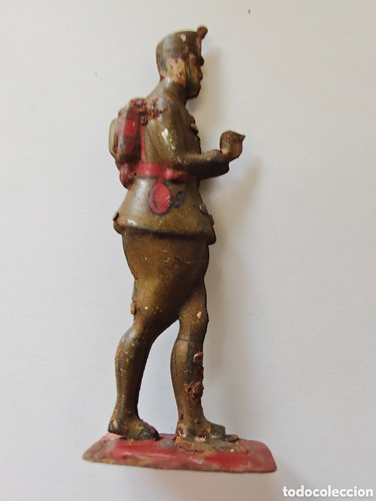 Coleccionismo: figura plana de plomo antigua - car244