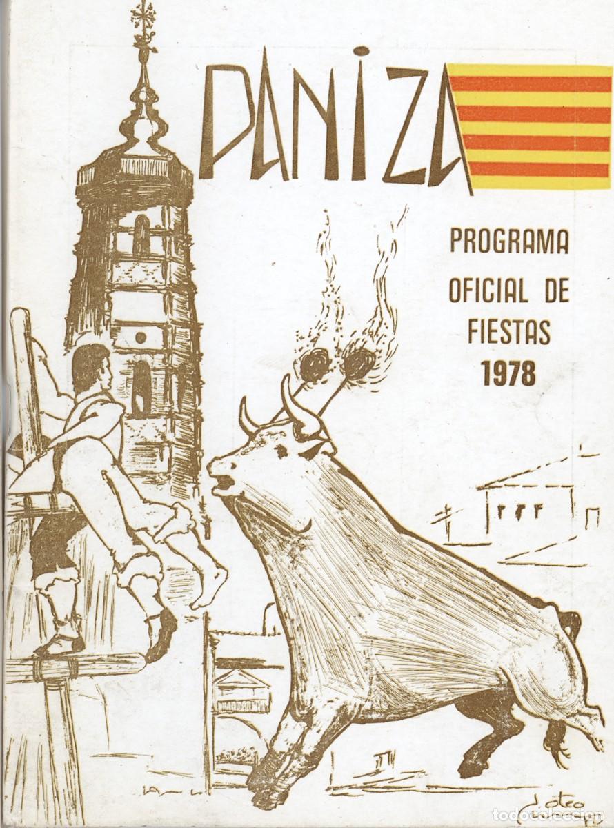 Coleccionismo: Programa de fiestas Paniza. Zaragoza. 1978.
