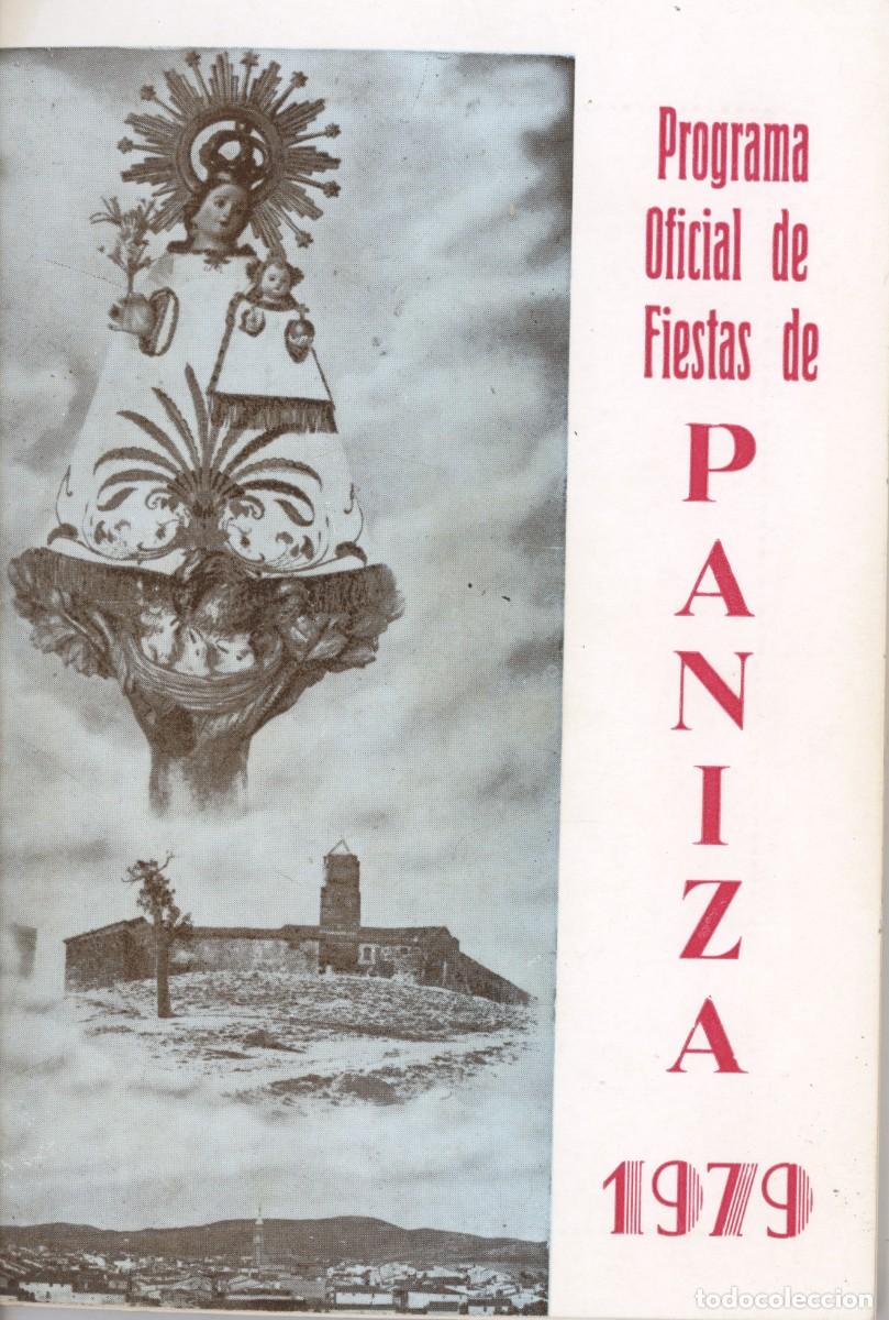 Coleccionismo: Programa de fiestas Paniza. Zaragoza. 1979.