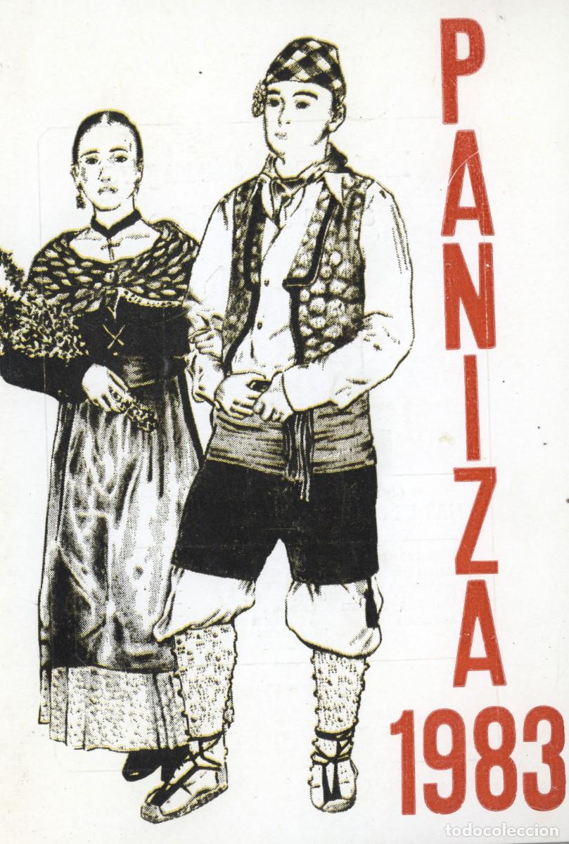 Coleccionismo: Programa de fiestas Paniza. Zaragoza. 1983.