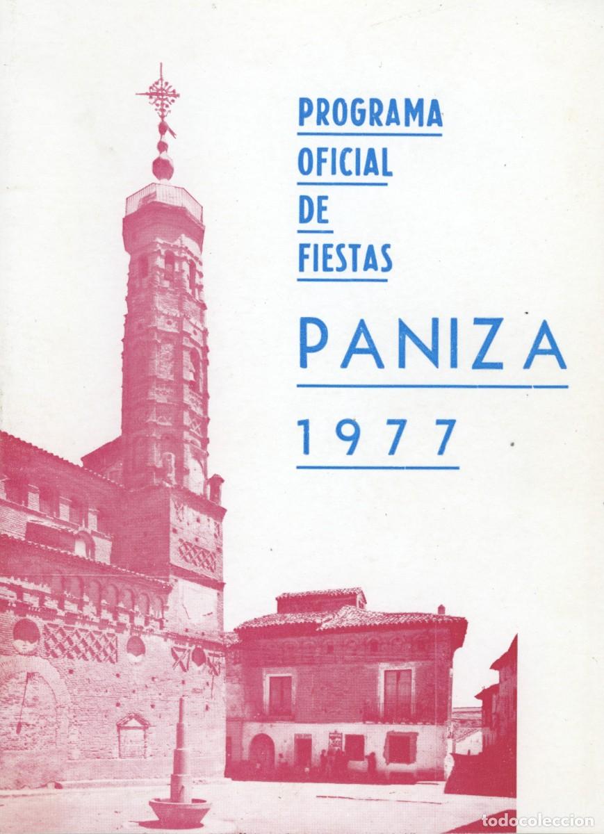 Coleccionismo: Programa de fiestas Paniza. Zaragoza. 1977.