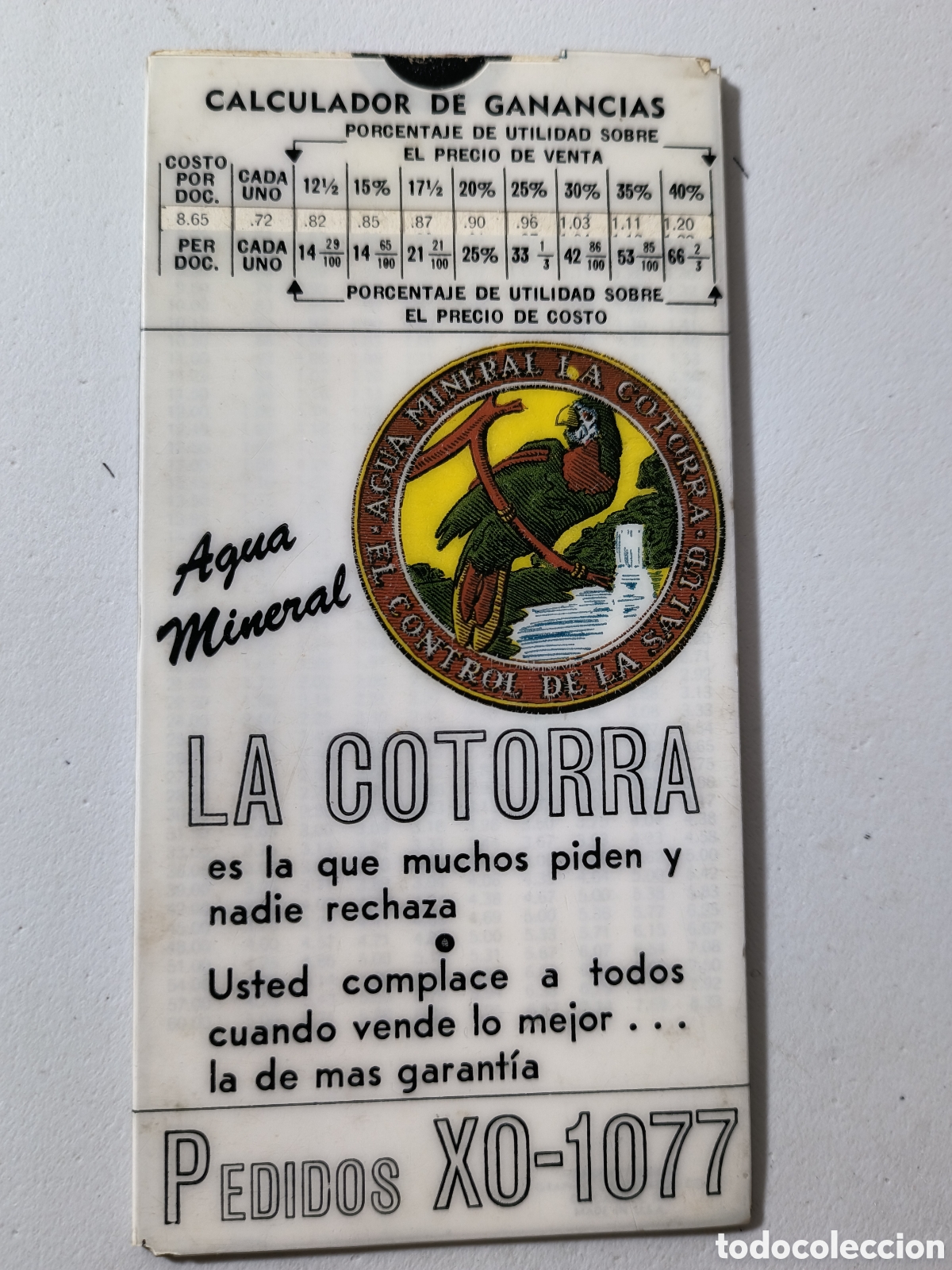 Coleccionismo: Cuba,calculadora de ganancias ,la cotorra y cerveza cabeza de lobo