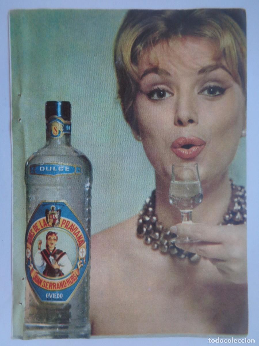 Coleccionismo: HOJA DE REVISTA CON ANUNCIO DE ANIS DE LA PRAVIANA , OVIEDO . A&Ntilde;OS 50